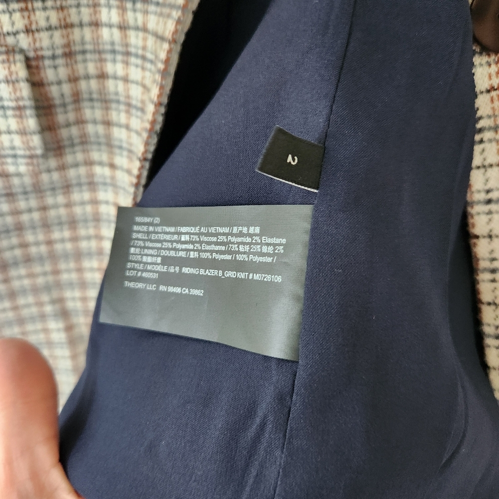 Theory Grid Riding Blazer - Picture 4 of 6